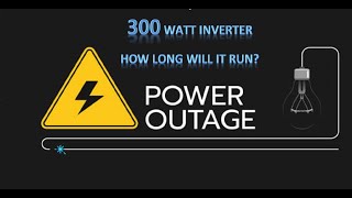 300 Watt power Inverter  how long will six lights run for on a 90 amp hour AGM battery [upl. by Able]