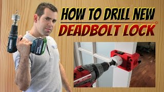 How to Install A Deadbolt Lock  How to Install a New Door Lock In 5 Simple Steps [upl. by Wilcox649]