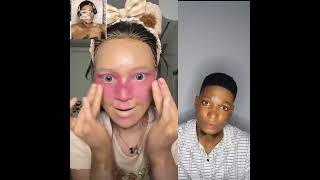 nigeria ladys I have seen a perfect makeup artist for you guys makeup trendingvideo viralvideo [upl. by Ietta390]