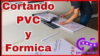 Cortando PVC y Formica [upl. by Greff]