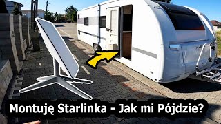 Starlink w Przyczepie Kempingowej   INTERNET SATELITARNY w praktyce Jak Wygląda Montaż 711 [upl. by Eltsyrk]