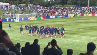 Primo allenamento dellItalia nel ritiro tedesco di Iserlohn [upl. by Yager]