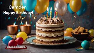 Camden Happy Birthday Your Personalized Song  Check out Other Names HappyBirthdaySongsWithName22 [upl. by Xella563]