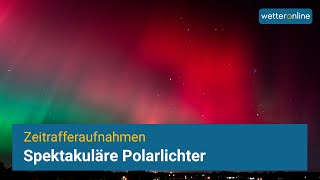 Spektakuläre Polarlichter im Zeitraffer ✨ [upl. by Atiniuq]