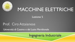 Macchine elettriche Lezione 5 [upl. by Fronia860]