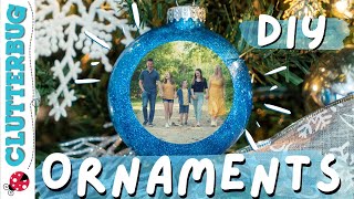 How to Make DIY Christmas Photo Ornaments 🎄🎁🎅🏻 [upl. by Nuawtna]