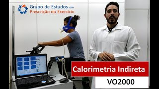 Calorimetria Indireta Análise de trocas ventilatórias  VO2000  GEPrEx [upl. by Inigo139]