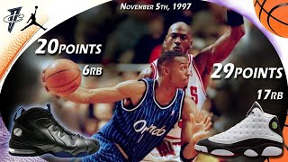 Penny Hardaway VS Michael Jordan Faceoff November 5th 1997 [upl. by Mauldon864]