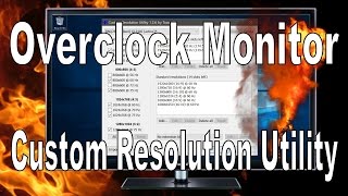 Overclocking Monitor with CRU Tutorial Nvidia Super Resolution Fix [upl. by Zoes]