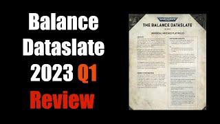 New 2023 Balance Dataslate and Munitorum Field Manual Warhammer 40K Review [upl. by Bevash]