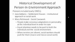 Ecological PersoninEnvironment and Humanistic Theory [upl. by Ardnikal]