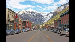 Beautiful Colorado mountains waterfalls and towns Silverton Telluride and Durango [upl. by Elyac]