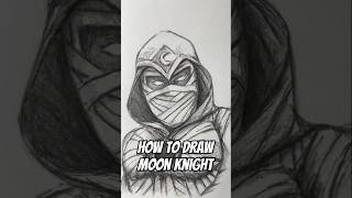 How to draw Moon knight ✍🏻 moonknight howtodraw [upl. by Ecarg120]