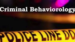 The Criminologist Meets the Criminal Behaviorology podcast [upl. by Daphene748]