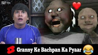 Granny Ke Bachpan Ka Pyaar 😂 HORROR GAME GRANNY CHAPTER 2  SLENDRINA COMEDY  MOHAK MEET Shorts [upl. by Philcox]