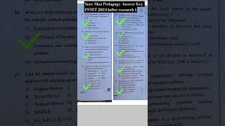 Research Based PSTET 2024 Answer Key 🗝️ of Pedagogy pedagogy pstet2024 bfskinner sureshot [upl. by Anadroj]