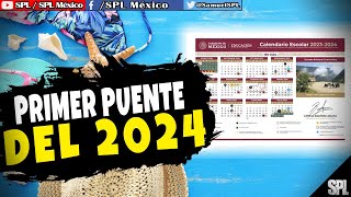 Calendario oficial 2024 en México Listado de festivos y puentes de este año ¡Ve aquí primer puente [upl. by Forcier]