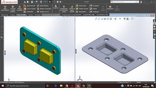 Aprendiendo a utilizar SolidWorks Dado para troquel Conformado de chapa [upl. by Kirima877]