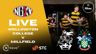 LIVE RUGBY WELLINGTON COLLEGE v MILLFIELD  SCHOOLS RUGBY [upl. by Docila373]