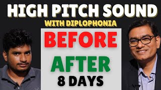 BeforeAfter  High Pitch Sound With Diplophonia  Within 8 Days  Voice Exercise  SLP Sanjay Kumar [upl. by Curson]