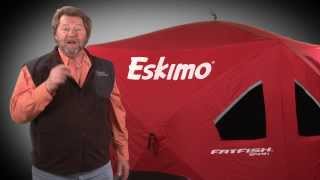 Eskimo Fat Fish Ice Fishing Pop Up Ice House Babe Winkelman Product Fast Facts Reviews [upl. by Havstad]