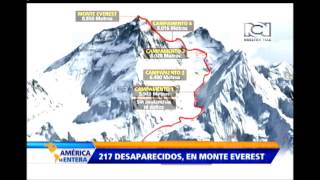 Monte Everest cobra la vida de 22 alpinistas tras el terremoto en Nepal [upl. by Disario]