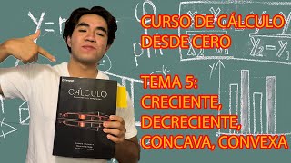 CURSO DE CÁLCULO DESDE CERO  TEMA 5 CRECIMIENTO Y CONCAVIDAD  JAMES STEWART [upl. by Einiffit]