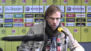 DFBPokal BVBPressekonferenz Holstein Kiel  Borussia Dortmund 06022012 [upl. by Nageam431]