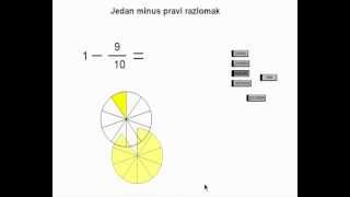 Zbrajanje i oduzimanje razlomaka11napamet01 [upl. by Nylrahc]