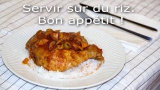 Les Recettes du Cooke  Poulet cacciatore pour 2 Mijoteuse [upl. by Corny782]