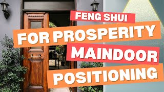 Feng Shui Solutions for Prosperity and Peaceful Living  Main Door [upl. by Lazare]