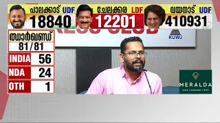 ജയിച്ചില്ലെങ്കിലും വോട്ട് വർധിപ്പിച്ച് LDF ഉപതിരഞ്ഞെടുപ്പിനെ ത്രികോണ മത്സരമാക്കി പി സരിൻ [upl. by Orion]