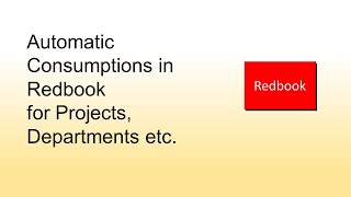 Auto Consumption in Redbook [upl. by Salchunas920]