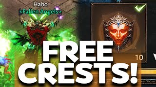 GET YOUR 10 FREE CRESTS NOW  Diablo Immortal [upl. by Idner]