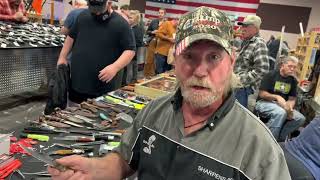 Free Knife Sharpening at Tanner Gun Show Denver [upl. by Koball]