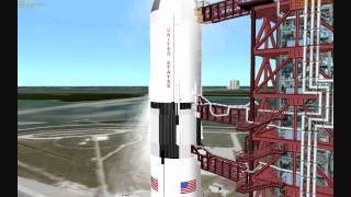 Apollo 11 Launch Simulation Part 1 [upl. by Kaye724]