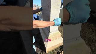 Setting A Monument With 12” amp 15” Blocks [upl. by Haidebej]