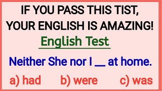 English Grammar Test ✍️ If you Pass This Vocabulary Test Your English Is Amazing [upl. by Eicam]