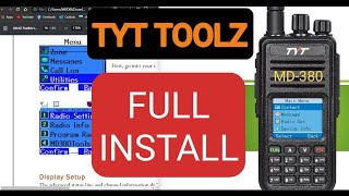 MD380 TYT TOOLZ FULL INSTALL V108V FIRMWARE CHANGE IS RISKY [upl. by Elihu]