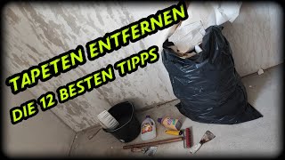 Tapeten ablösen total einfach Die 12 besten Tipps zum Tapeten entfernen in unter 10 Minuten [upl. by Leia]