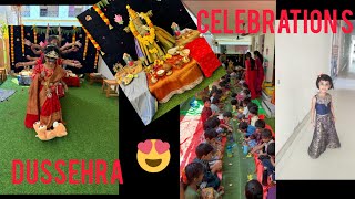 Dussehra celebrations in school  Andhra festival  first cry school  Bhimavaram [upl. by Nicholas]