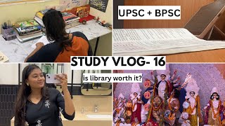 UPSC  BPSC Study vlog 16  Getting things done  NAVRATRA 2024 upscvlog studyvlog 70thbpscpt [upl. by Roid]