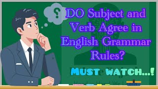 DO Subject and Verb Agree in English Grammar Rules [upl. by Arual]