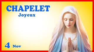 CHAPELET Samedi 4 Novembre 🙏 Mystères Joyeux [upl. by Clance563]