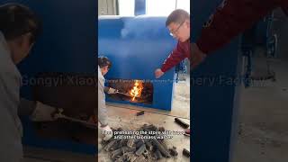 Household wood straw charcoal making machine carbonization furnace [upl. by Nerb16]