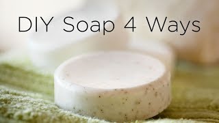 How to Make Soap at Home  4 Ways [upl. by Euqnom907]