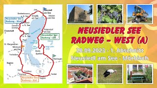 Neusiedler See Radweg – Teil 1 von Neusiedl am See nach Mörbisch [upl. by Rempe]