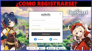 GENSHIN IMPACT COMO REGISTRARSE PC NO PS4  CREAR CUENTA GRATIS  CODIGO DE VERIFICACION  GUIA 👍 [upl. by Donaugh]