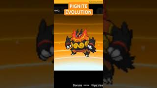 EVOLUSI PIGNITE KE EMBOAR DI LEVEL 35 POKEMON [upl. by Gerick]