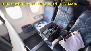 Delta Comfort Plus  TRIP REPORT  on narrow body domestic routes [upl. by Gniw390]